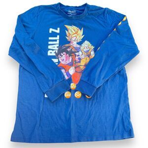 Dragon Ball Z Blue Long Sleeve T Shirt, Teen XL